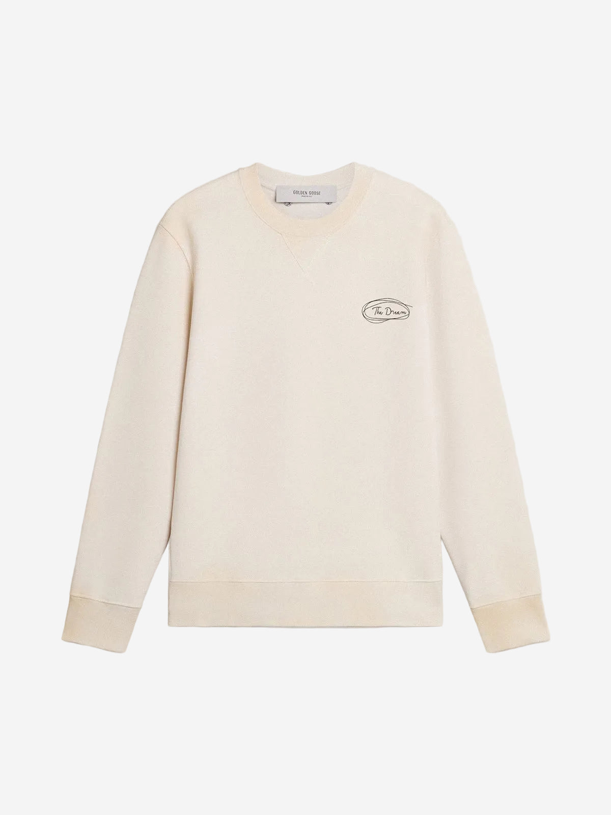 Jersey Crew Neck Fleece Letter GOLDEN GOOSE JERSEY Malva CO