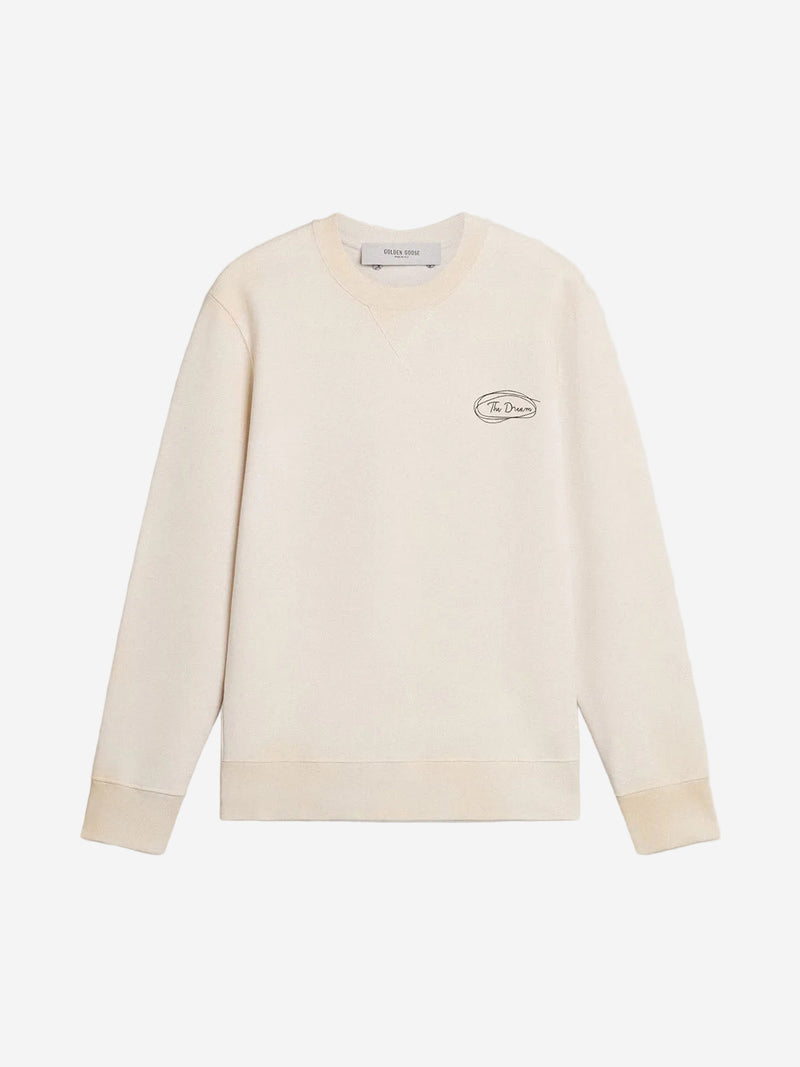 Jersey Crew Neck Fleece Letter