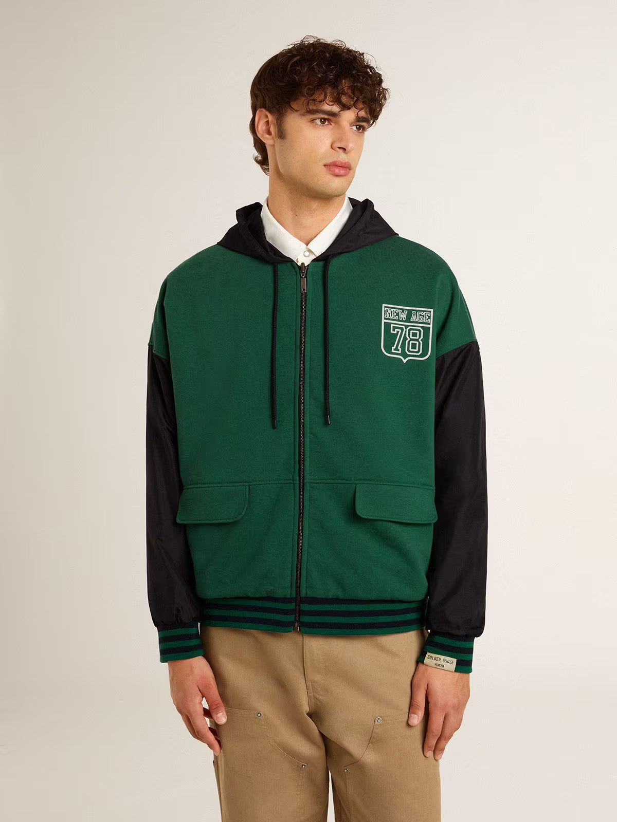 Hoodie Over Zipped GOLDEN GOOSE HOODIES Malva CO