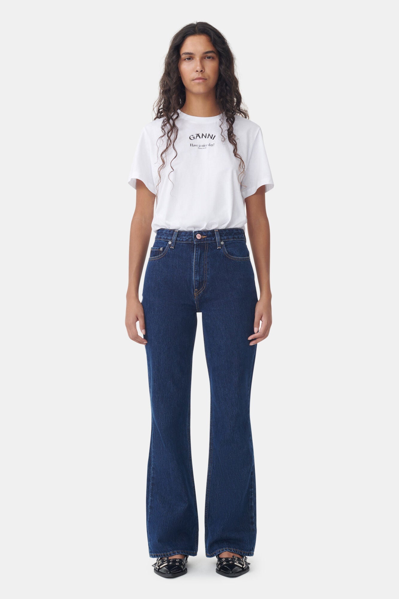 T-Shirt Thin Jersey Relaxed O-Neck GANNI T-SHIRT Malva CO