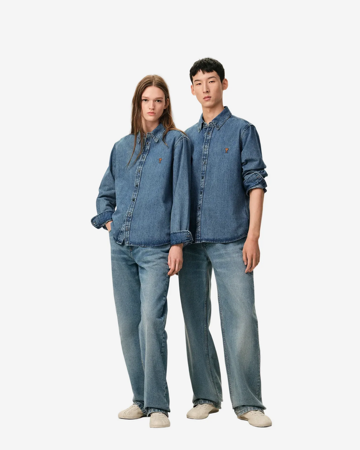 Contrasted Ami De Coeur Shirt