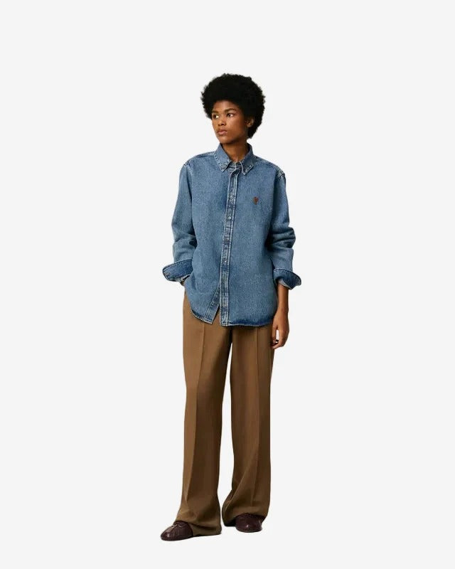 Contrasted Ami De Coeur Shirt