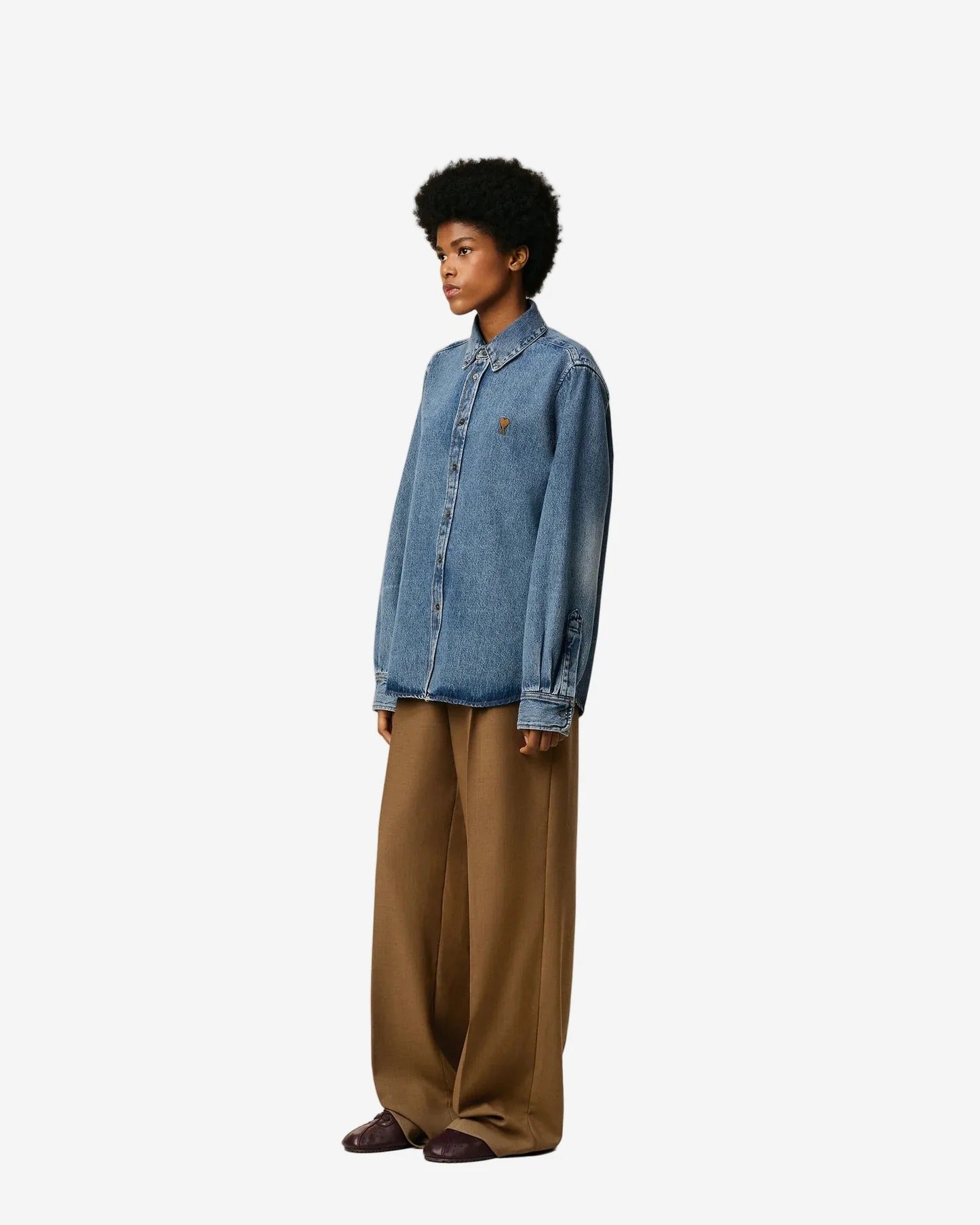 Contrasted Ami De Coeur Shirt