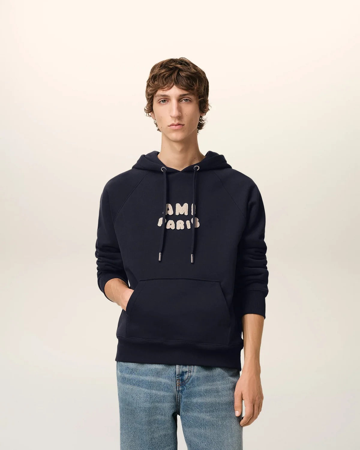 Hoodie With Ami Paris Patch