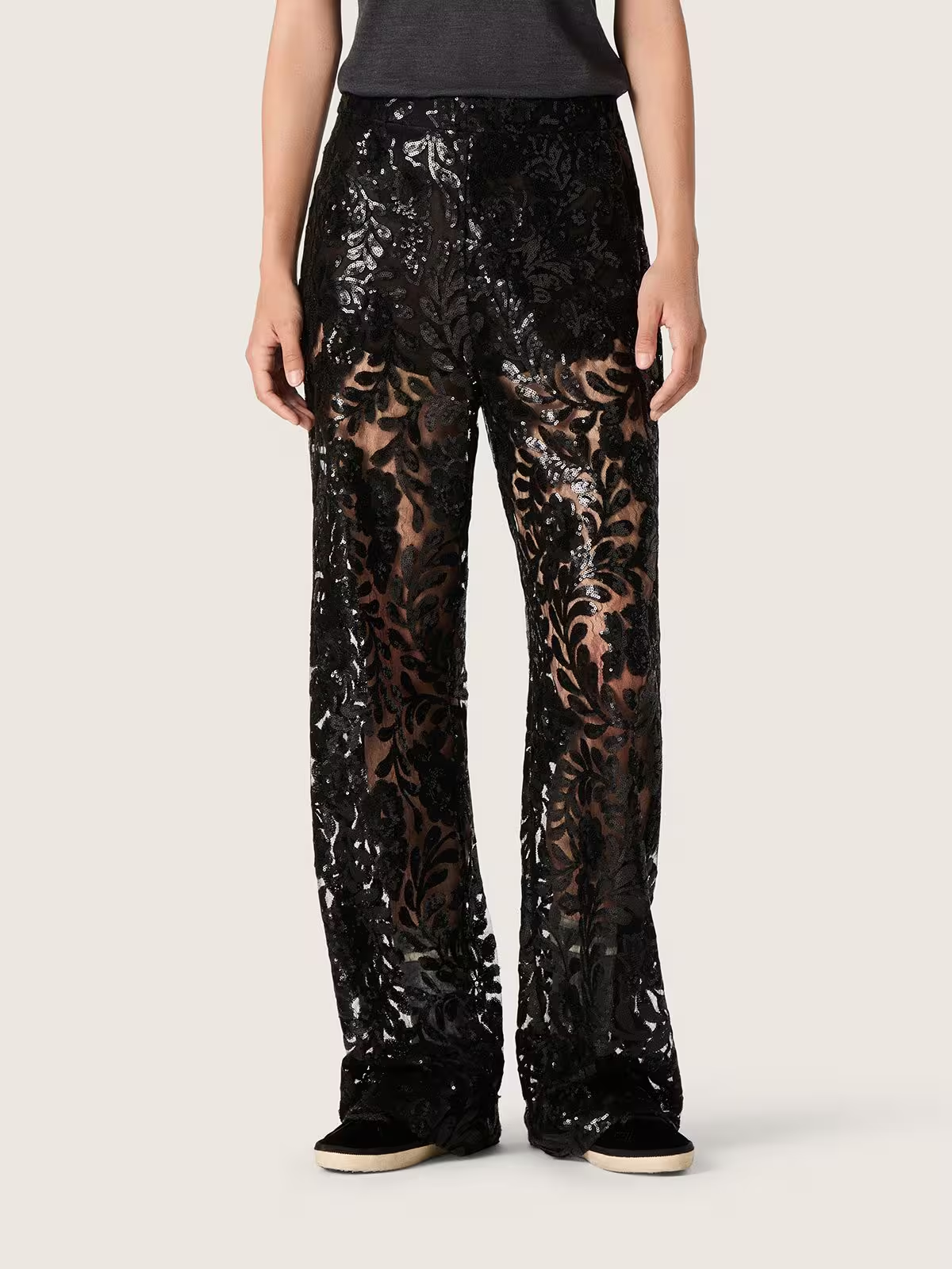 Pantalon De Lentejuelas GOLDEN GOOSE PANTALONES Malva CO