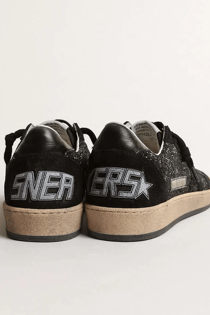 Tenis Golden Goose Ballstar Glitter Tongue Suede Mujer GOLDEN GOOSE TENIS Malva CO