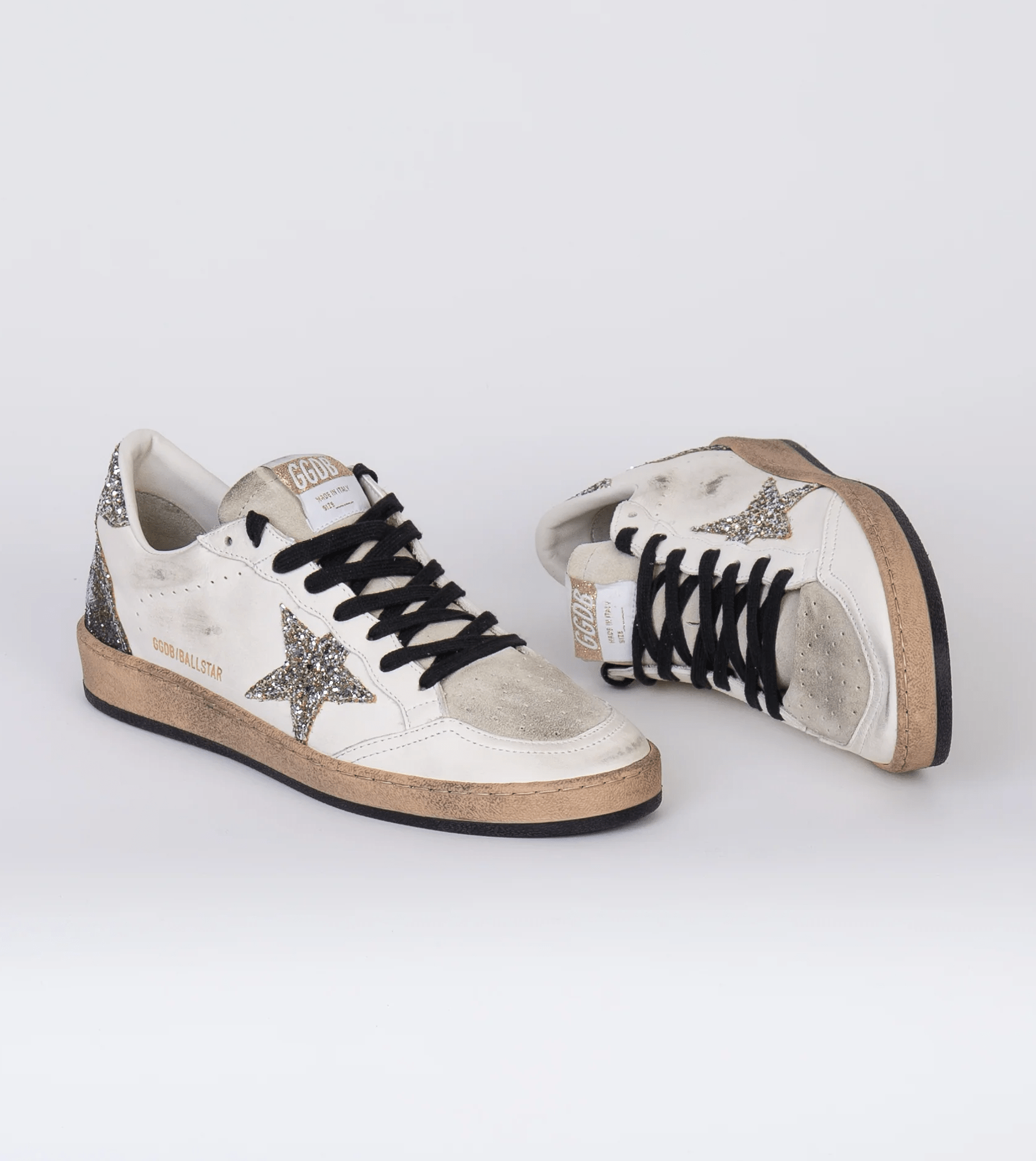 Tenis Golden Goose Ballstar Star Heel Glitter Mujer GOLDEN GOOSE TENIS Malva CO