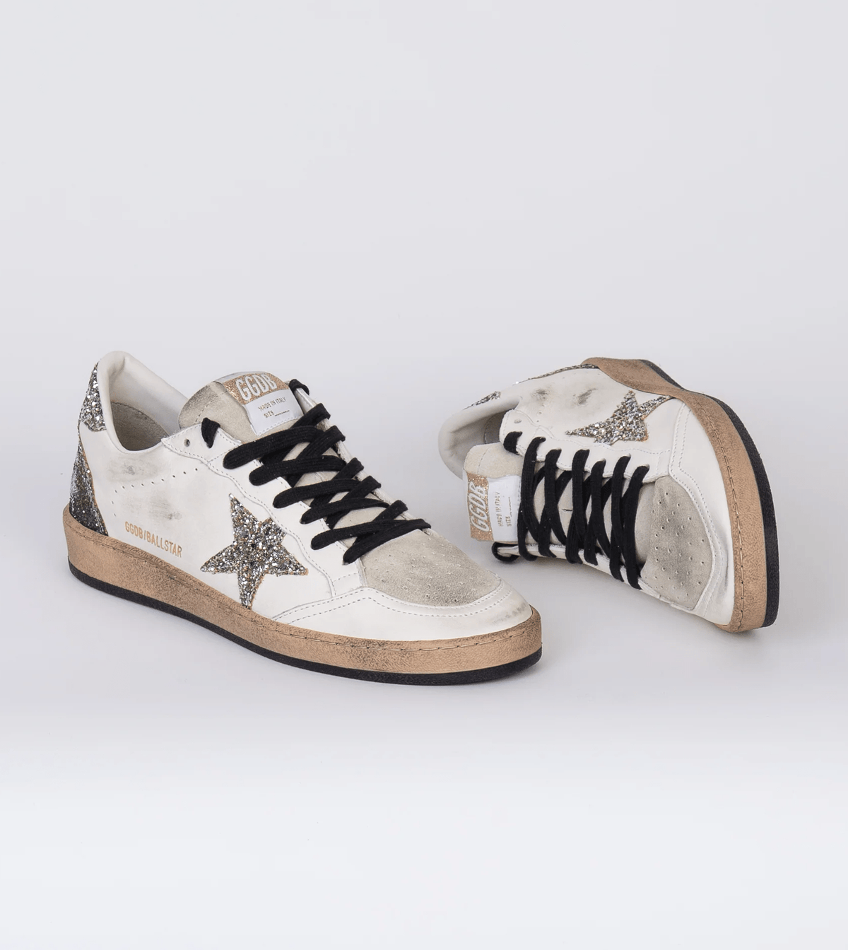 Tenis Golden Goose Ballstar Star Heel Glitter Mujer GOLDEN GOOSE TENIS Malva CO