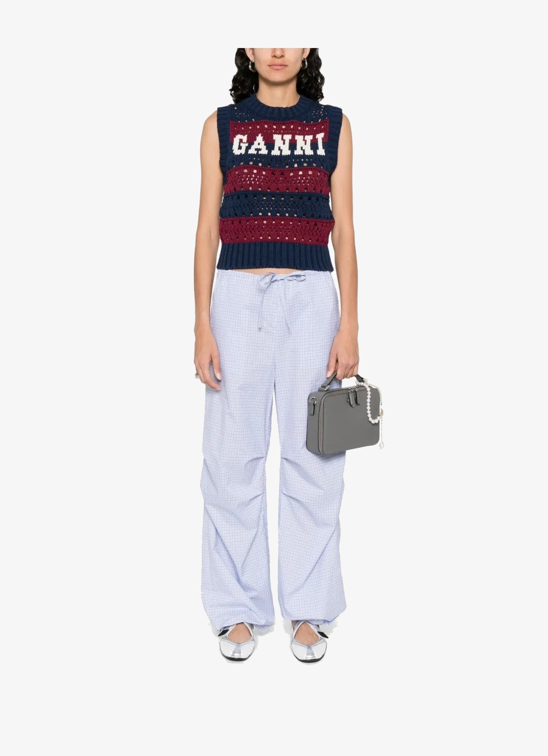 Chaleco Mix Striped GANNI CHALECOS Malva CO