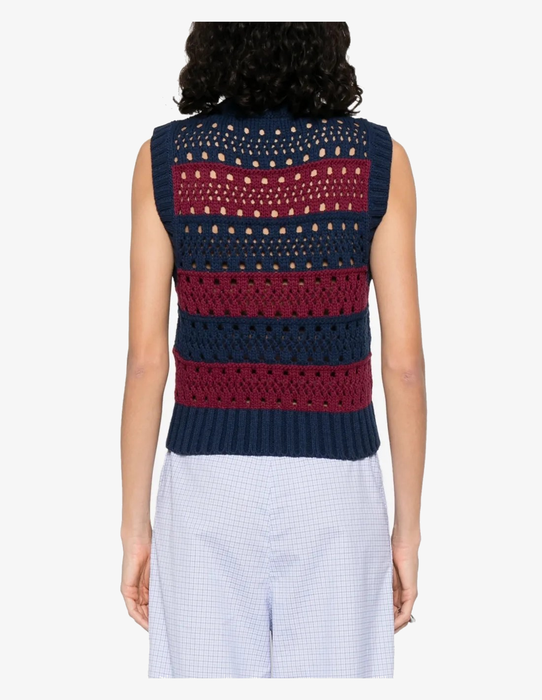 Chaleco Mix Striped GANNI CHALECOS Malva CO