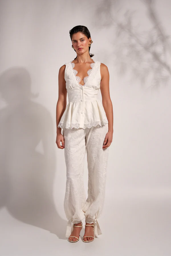 Pantalones Awa WAIMARI DE VESTIR Malva CO