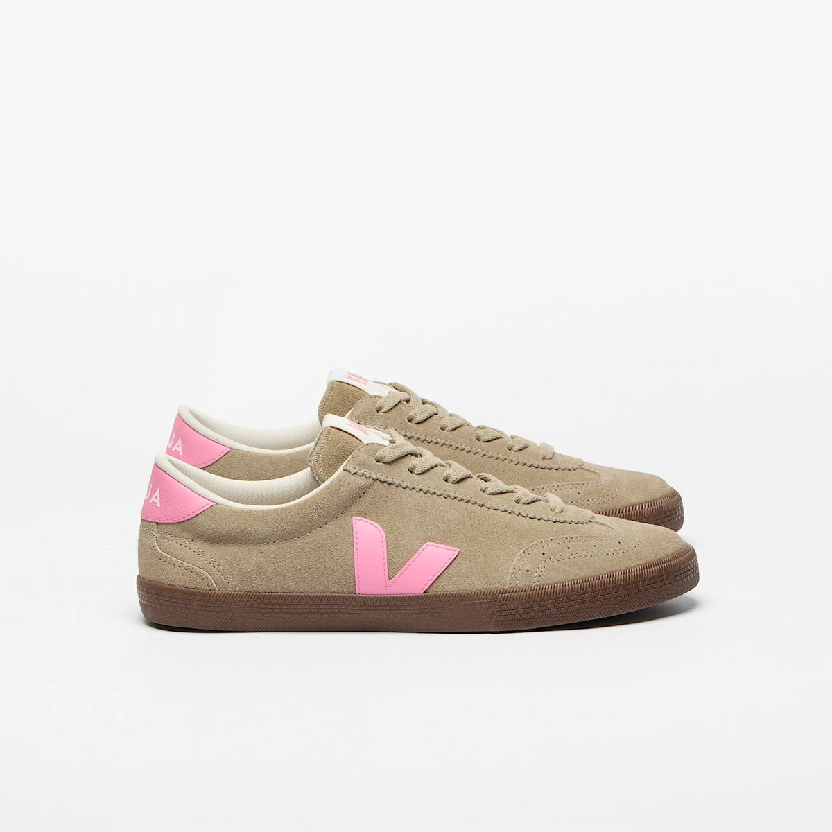 Tenis Veja De Mujer Volley Suede Taupe Malibu Bark