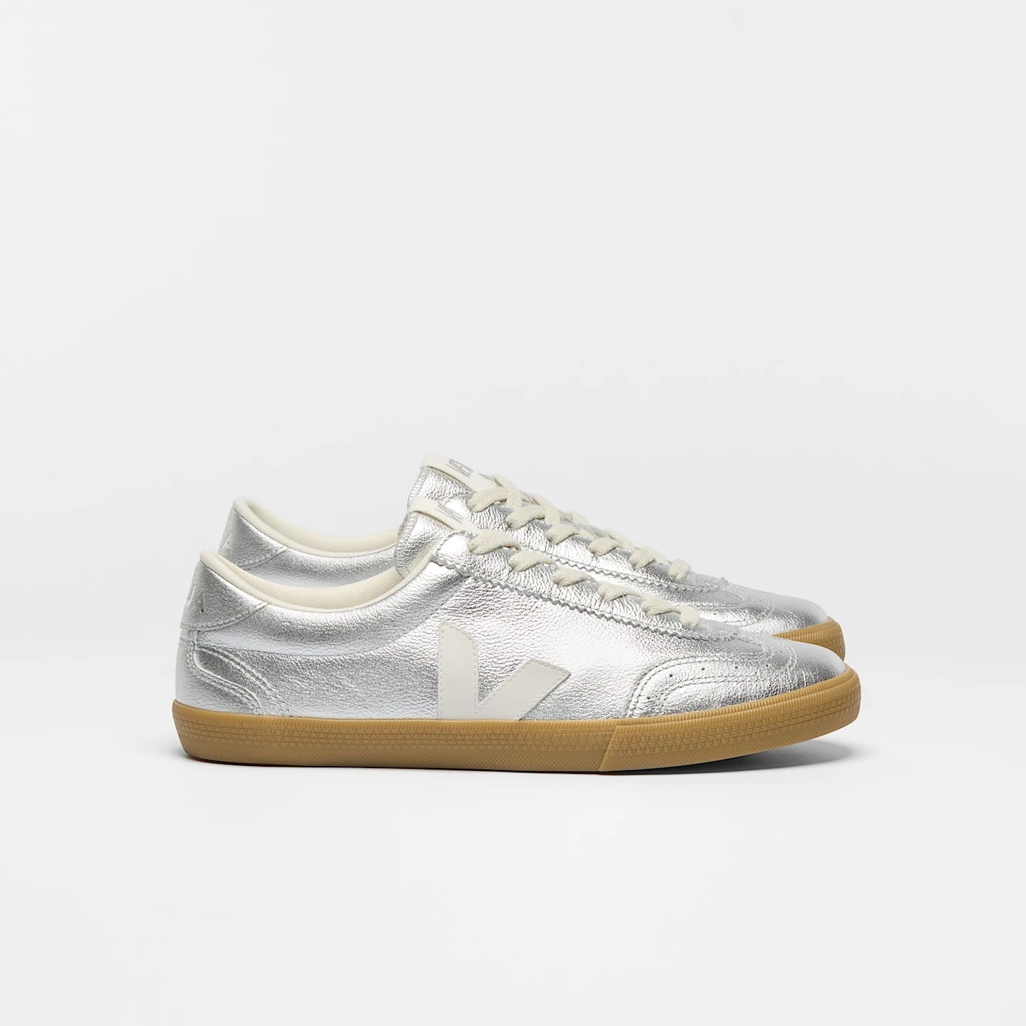Tenis Veja De Mujer Volley Leather Silver White Natural