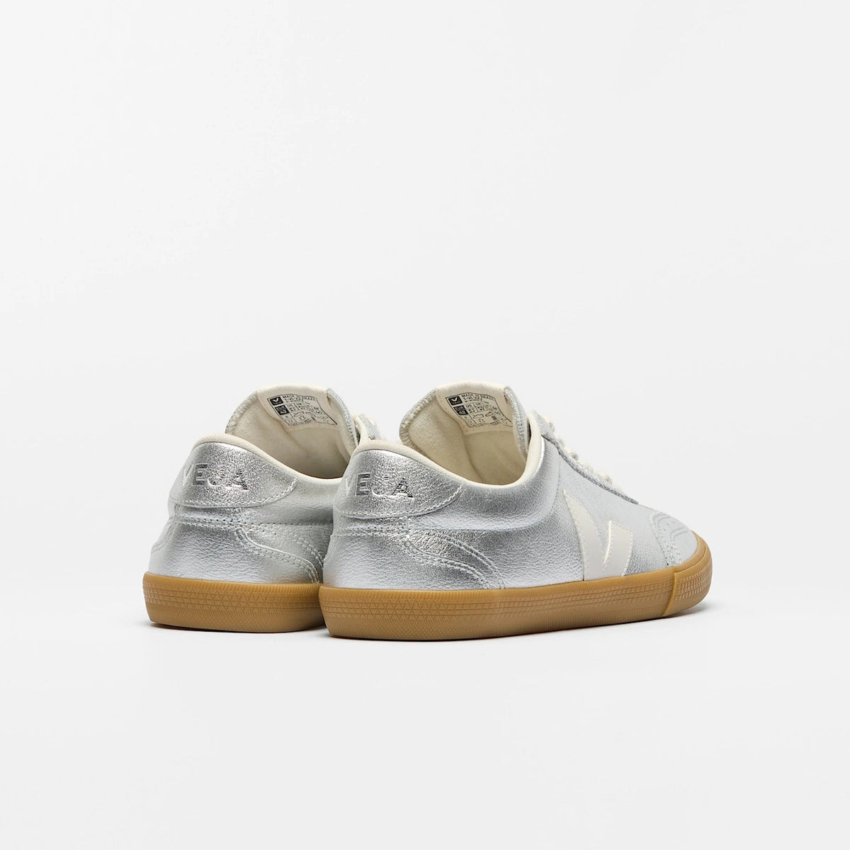 Tenis Veja De Mujer Volley Leather Silver White Natural