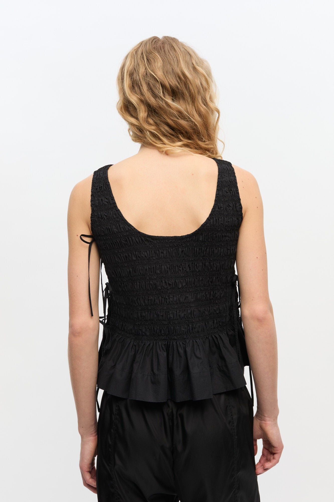 Blusa Smock Tie GANNI BLUSAS Malva CO