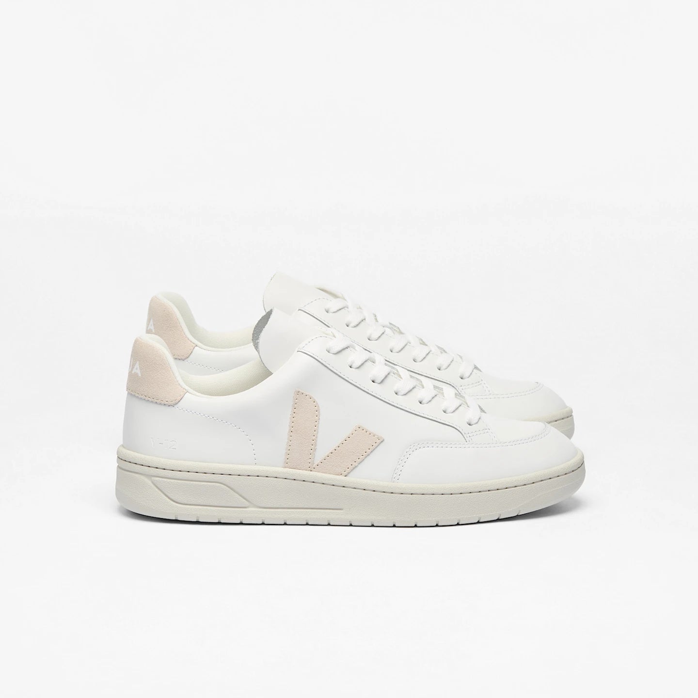 Tenis Veja De Mujer V-12 Leather White Sable
